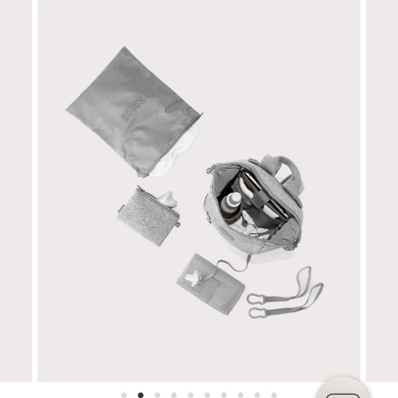 Dagne Dover Heather Gray Diaper Bag - Picture 4 of 4